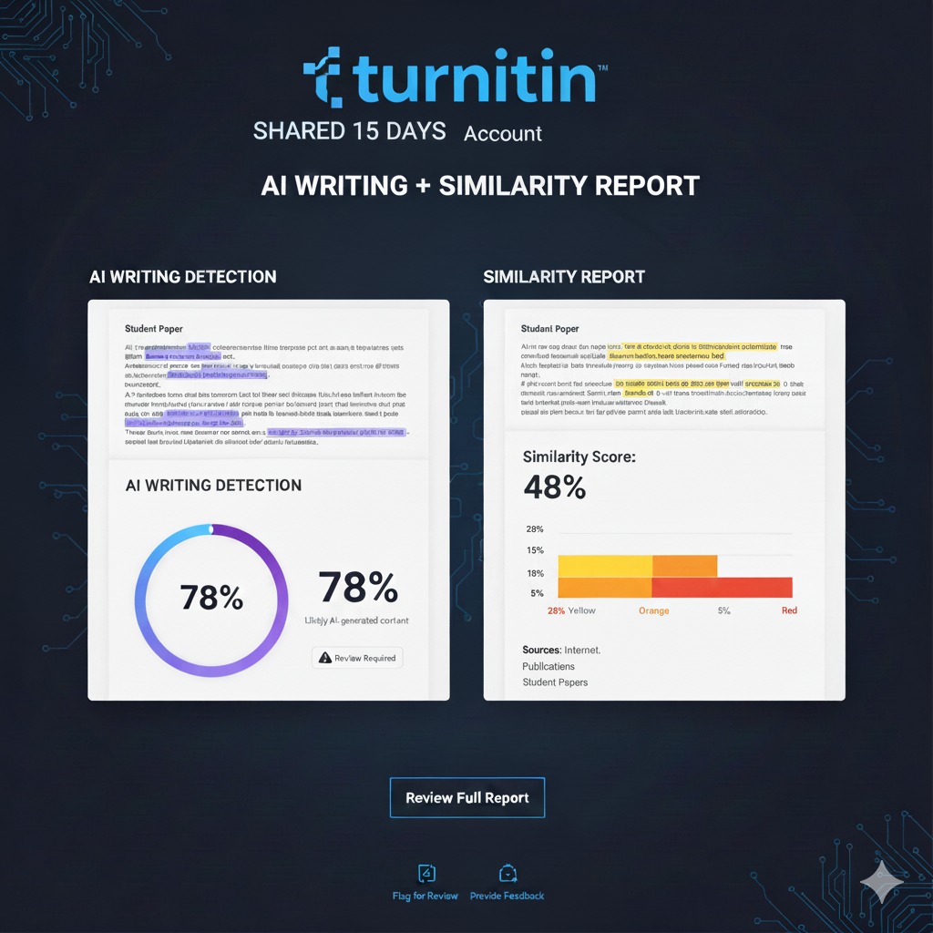 Image preview for Turnitin AI detect and plagiarism Checker 15 Days Shared on our email