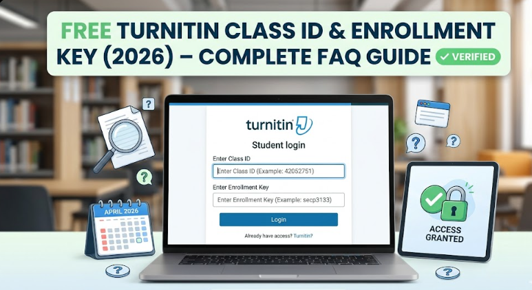 Free Turnitin Class ID & Enrollment Key 2026 – Complete FAQ Guide