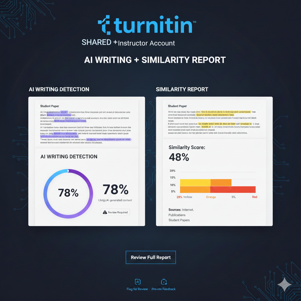 Image preview for Turnitin AI detect and plagiarism Checker 30 Days Shared on our email