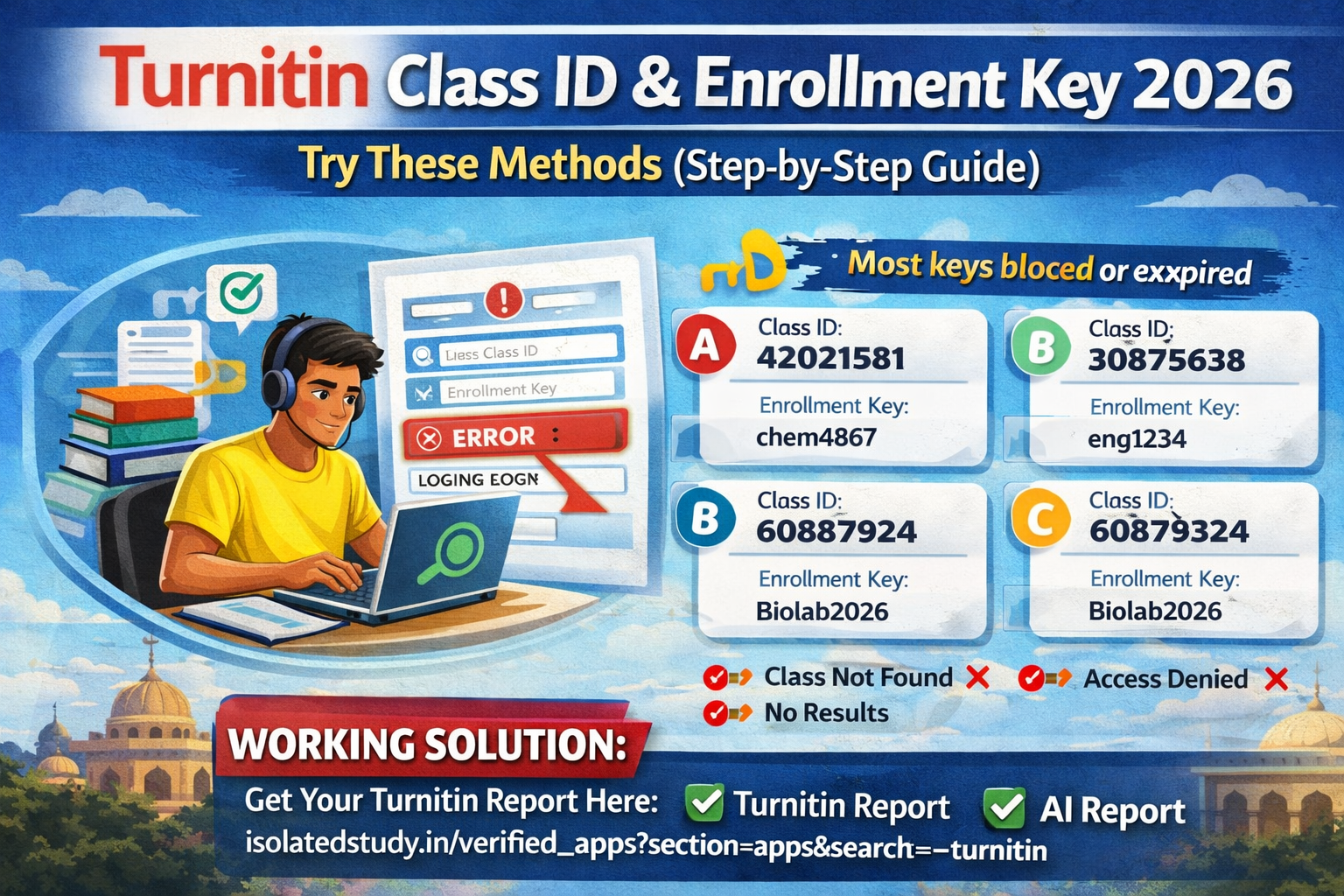 How to Get a Turnitin Class ID and Enrollment Key for Students (2026 Guide)