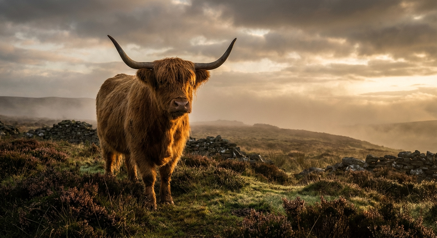 cow highly detailed, cinematic lighting, trending on artstation